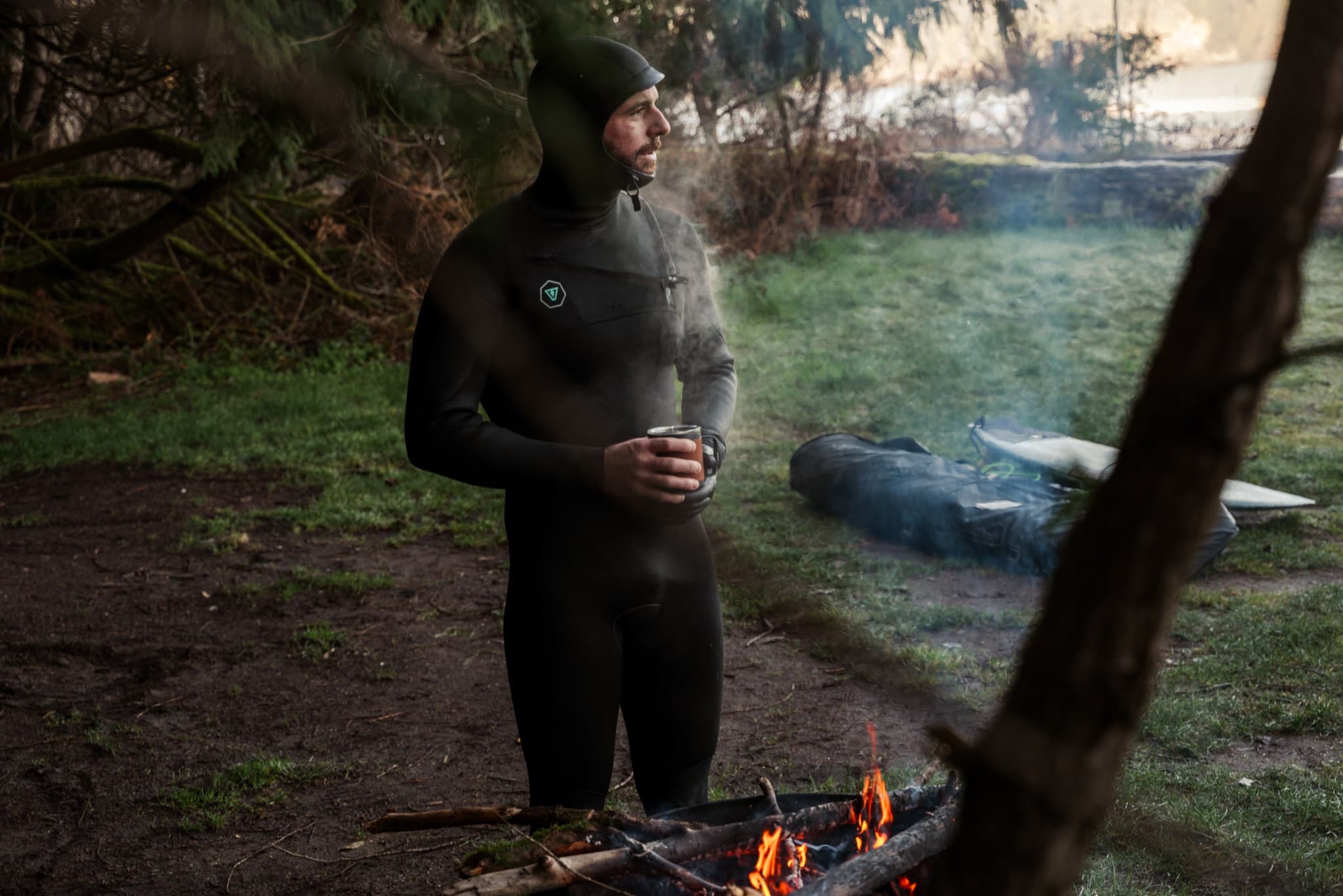 Team member in the mountains